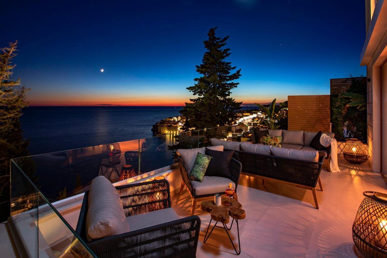 Villa T Dubrovnik - Wellness And Spa Luxury Villa With Spectacular Old Town View Eksteriør bilde