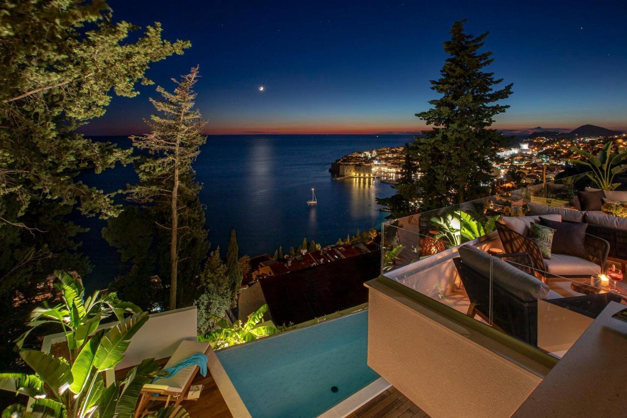 Villa T Dubrovnik - Wellness And Spa Luxury Villa With Spectacular Old Town View Eksteriør bilde